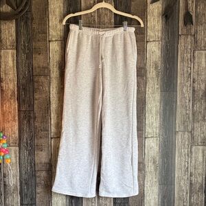 NWOT Pink Rose Grey Track Pants with Drawstring